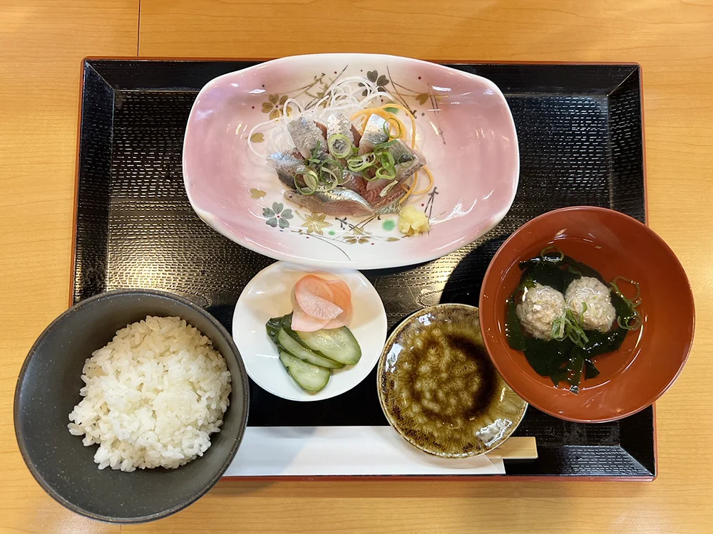 イワシ刺身定食
