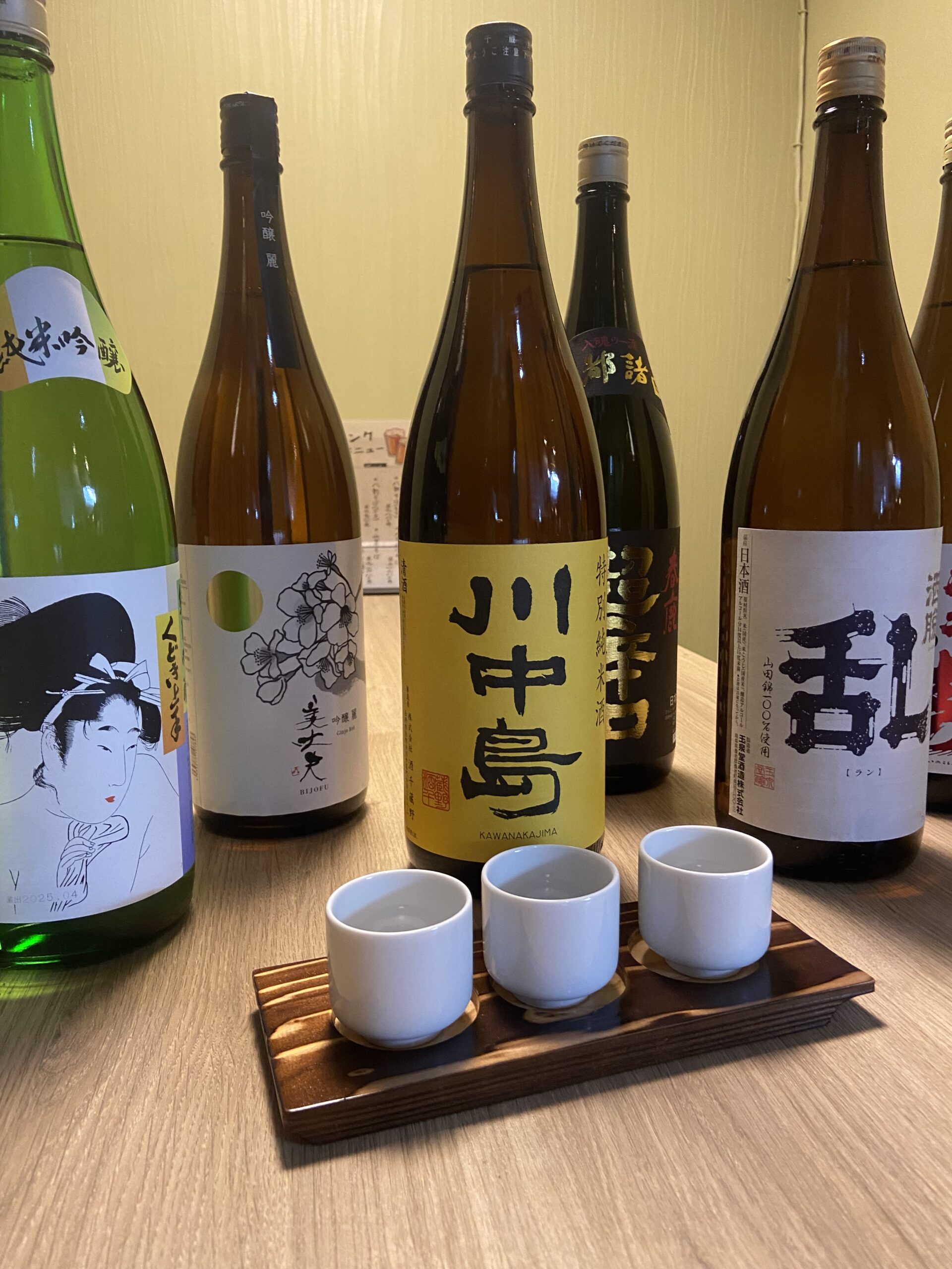 厳選 日本酒🍶と獺祭三種飲み比べセット販売いたします。